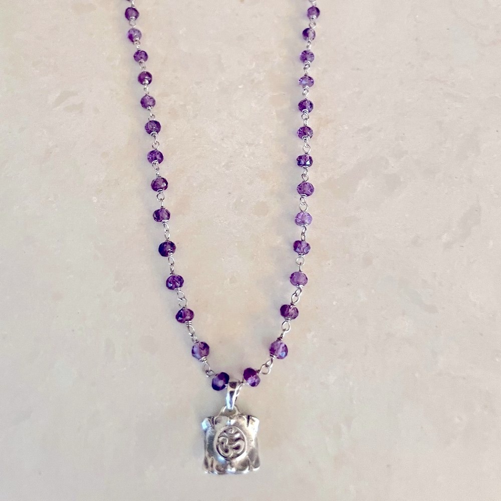 Sterling Silver & Crystal Necklace